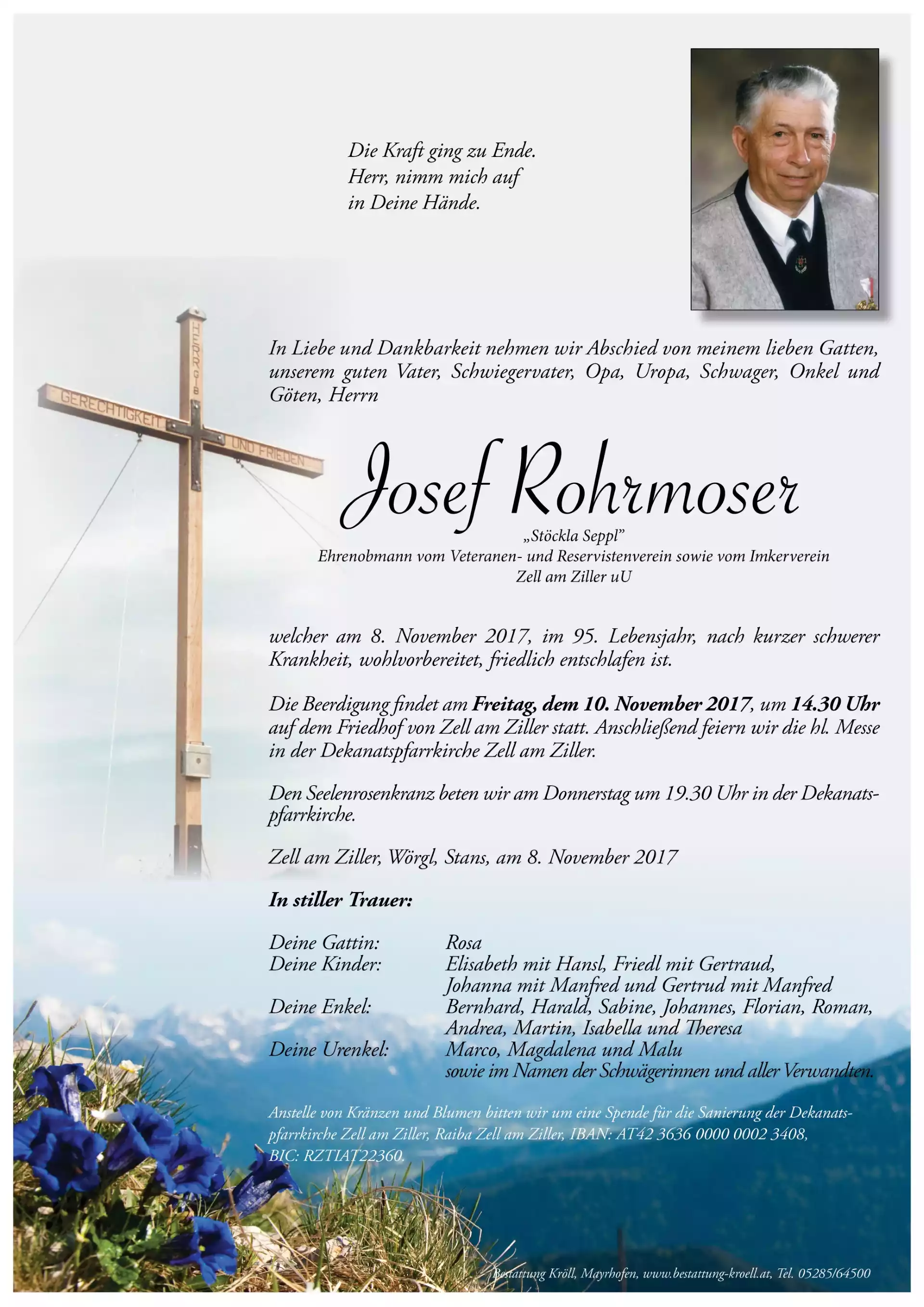Parte von Josef Rohrmoser